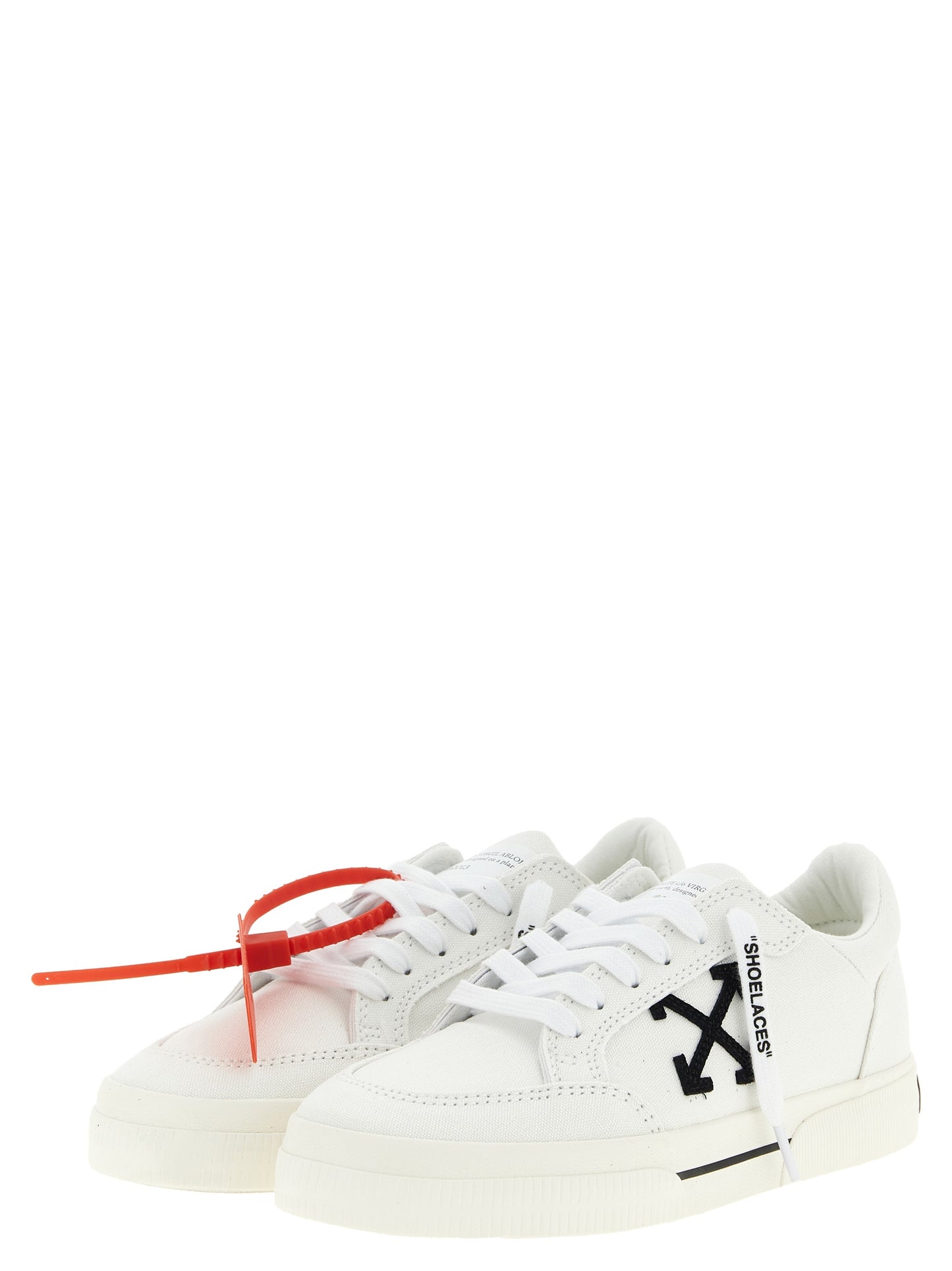 Bicolor Cotton Low Top Sneakers