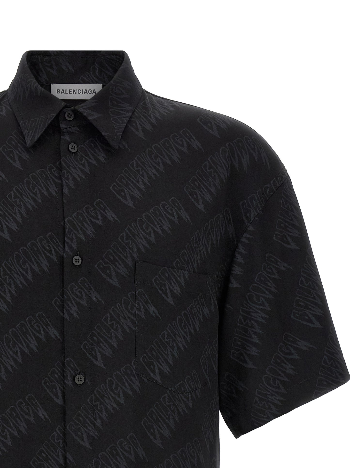 Balenciaga Black Viscose Blouse