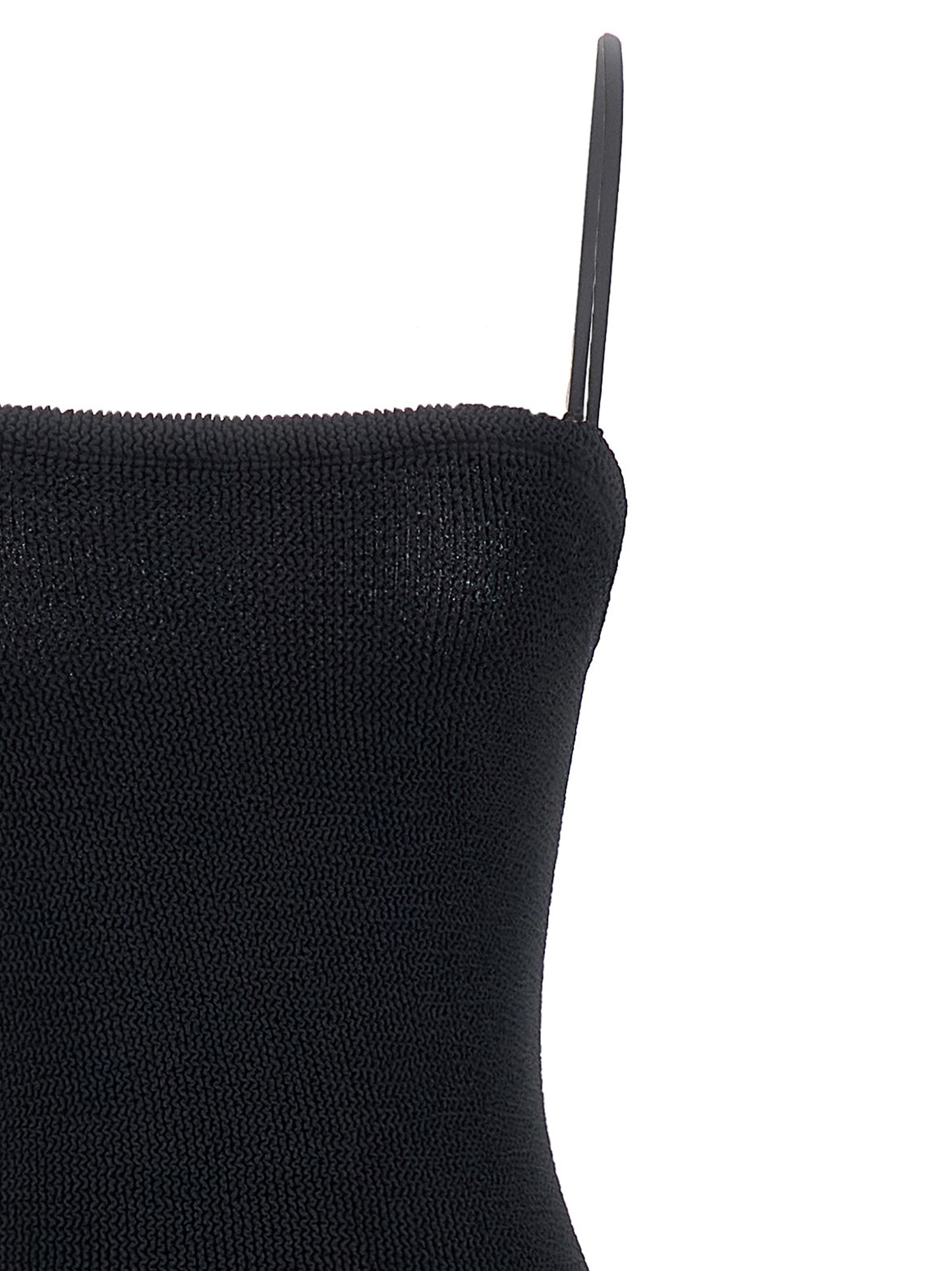 Black Polyamide Long Dress