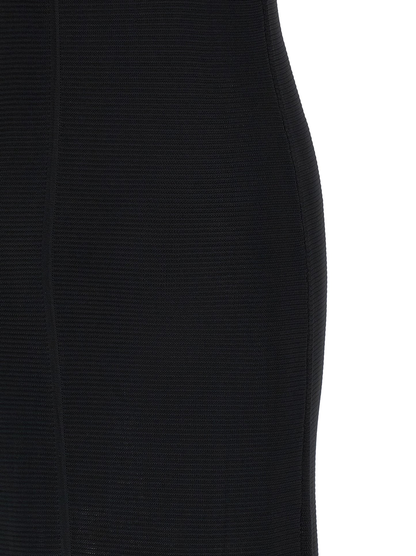 Black Viscose Long Dress