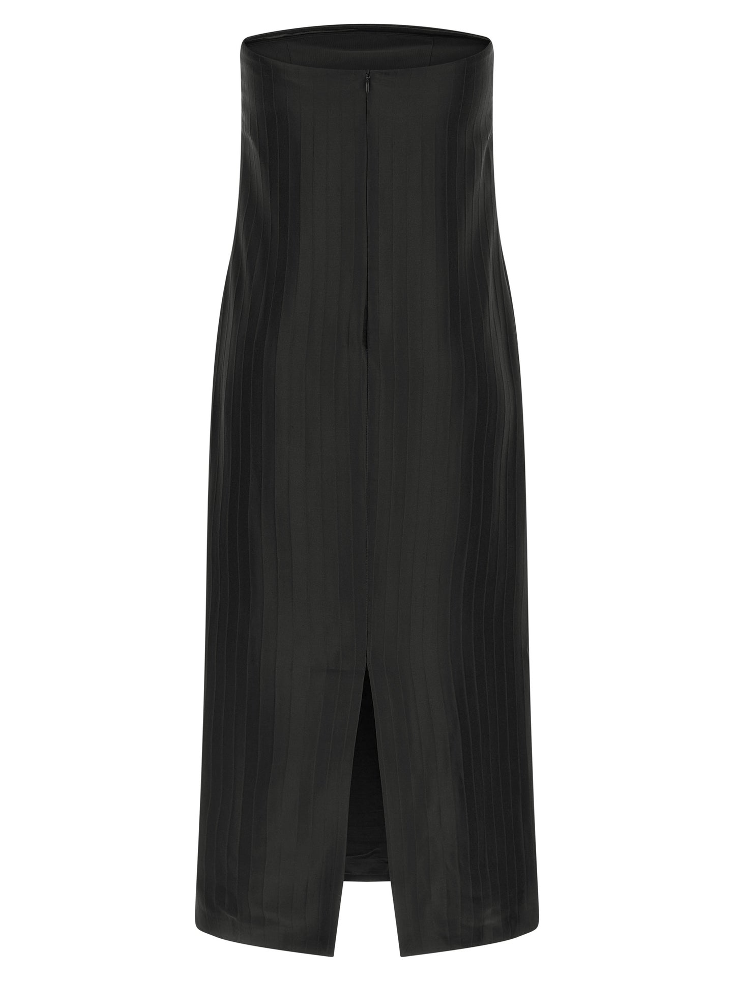 Black Viscose Midi Dress