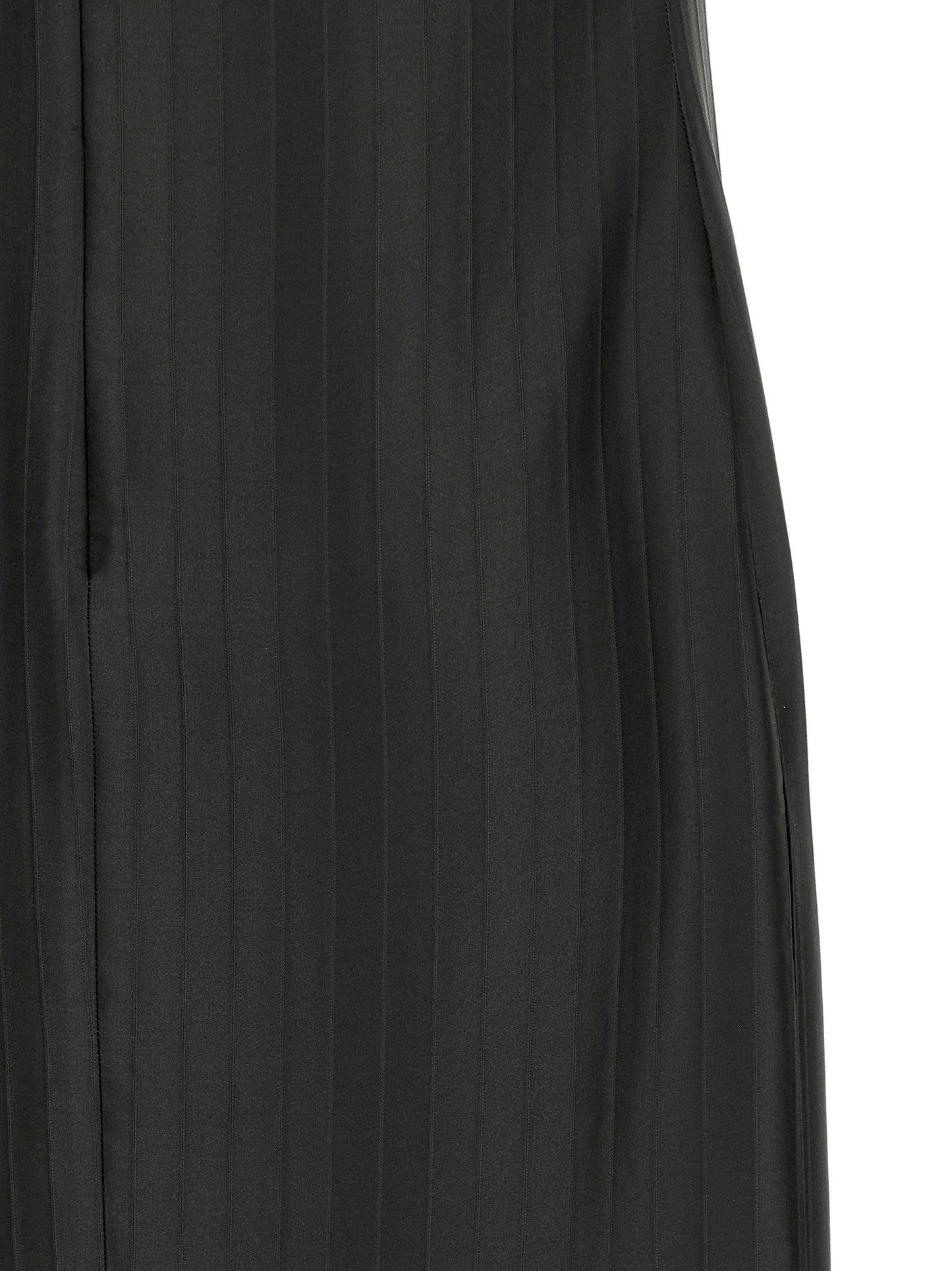 Black Viscose Midi Dress