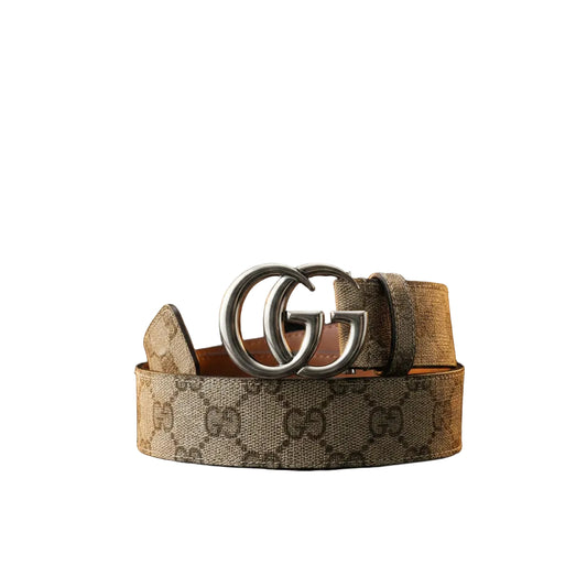 Gucci Beige Fabric Regular Belt