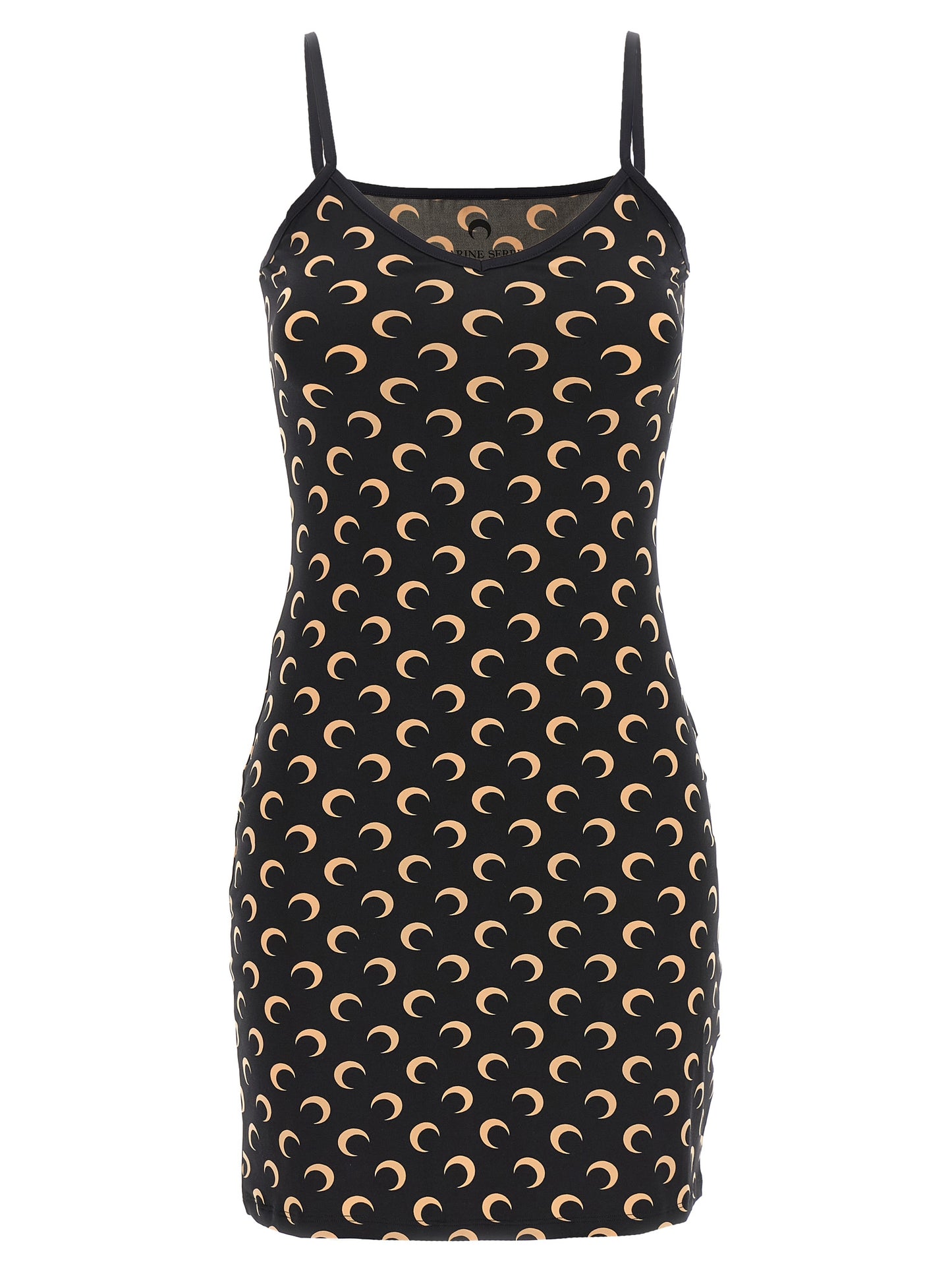 Black Polyamide Short Dress