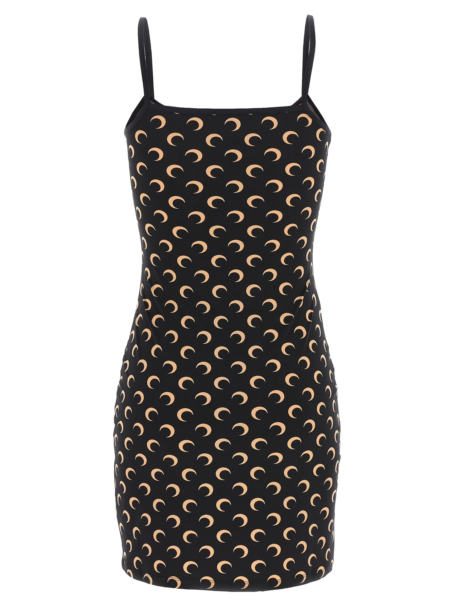 Black Polyamide Short Dress