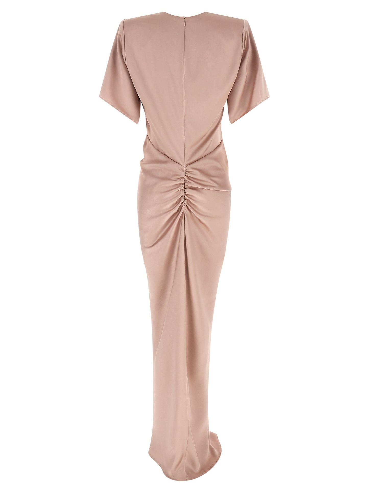 Multicolor Polyester Long Dress
