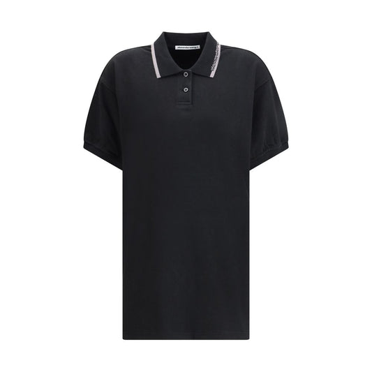 Black Cotton Polo Shirt