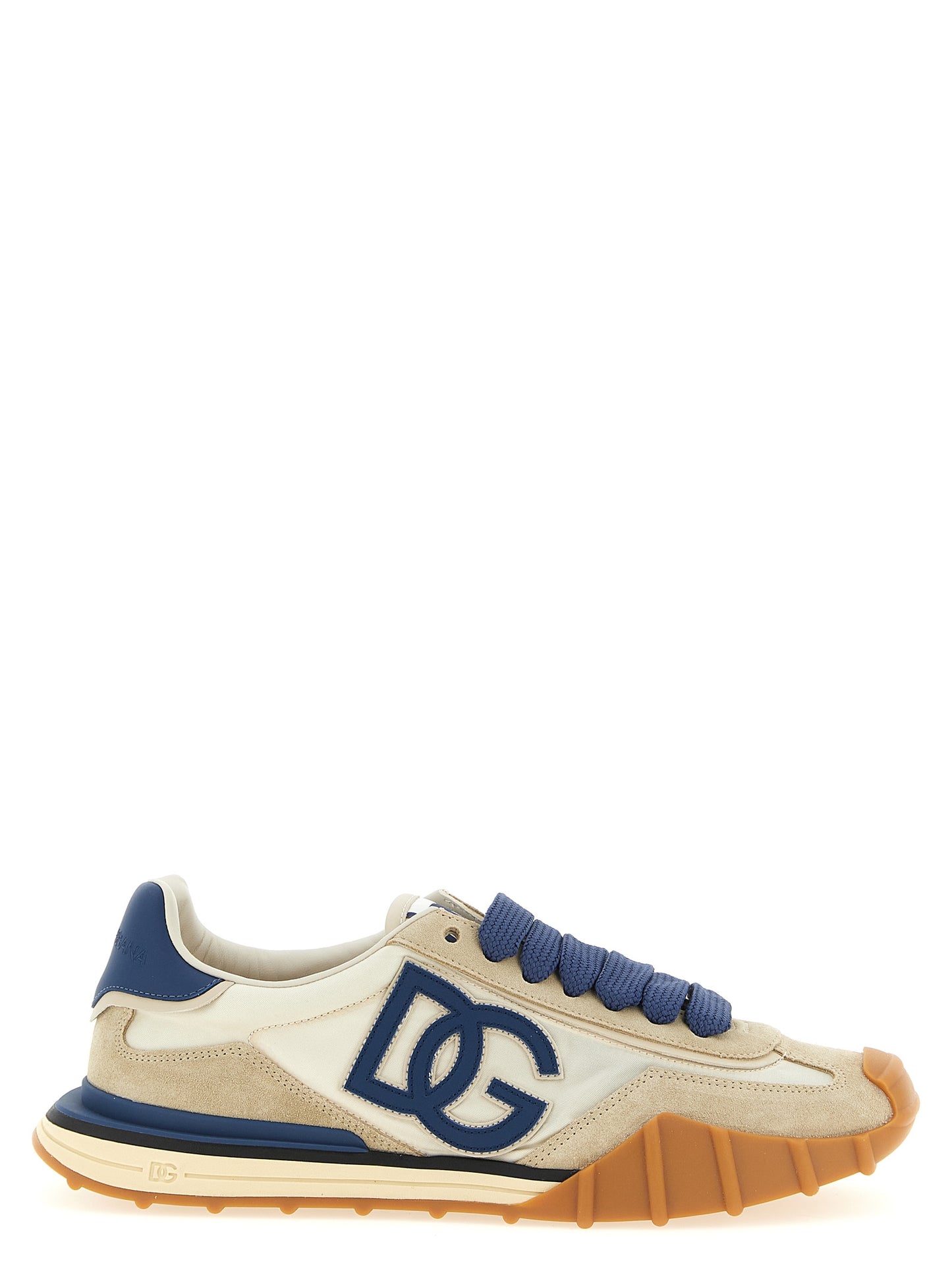Blue Calfskin Athletic Sneakers