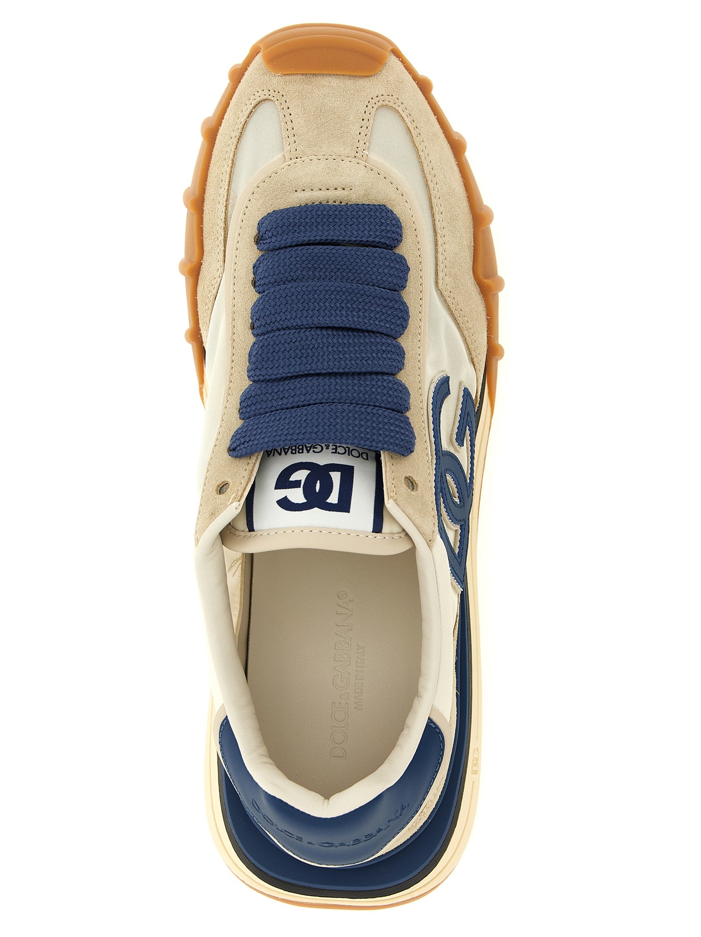 Blue Calfskin Athletic Sneakers