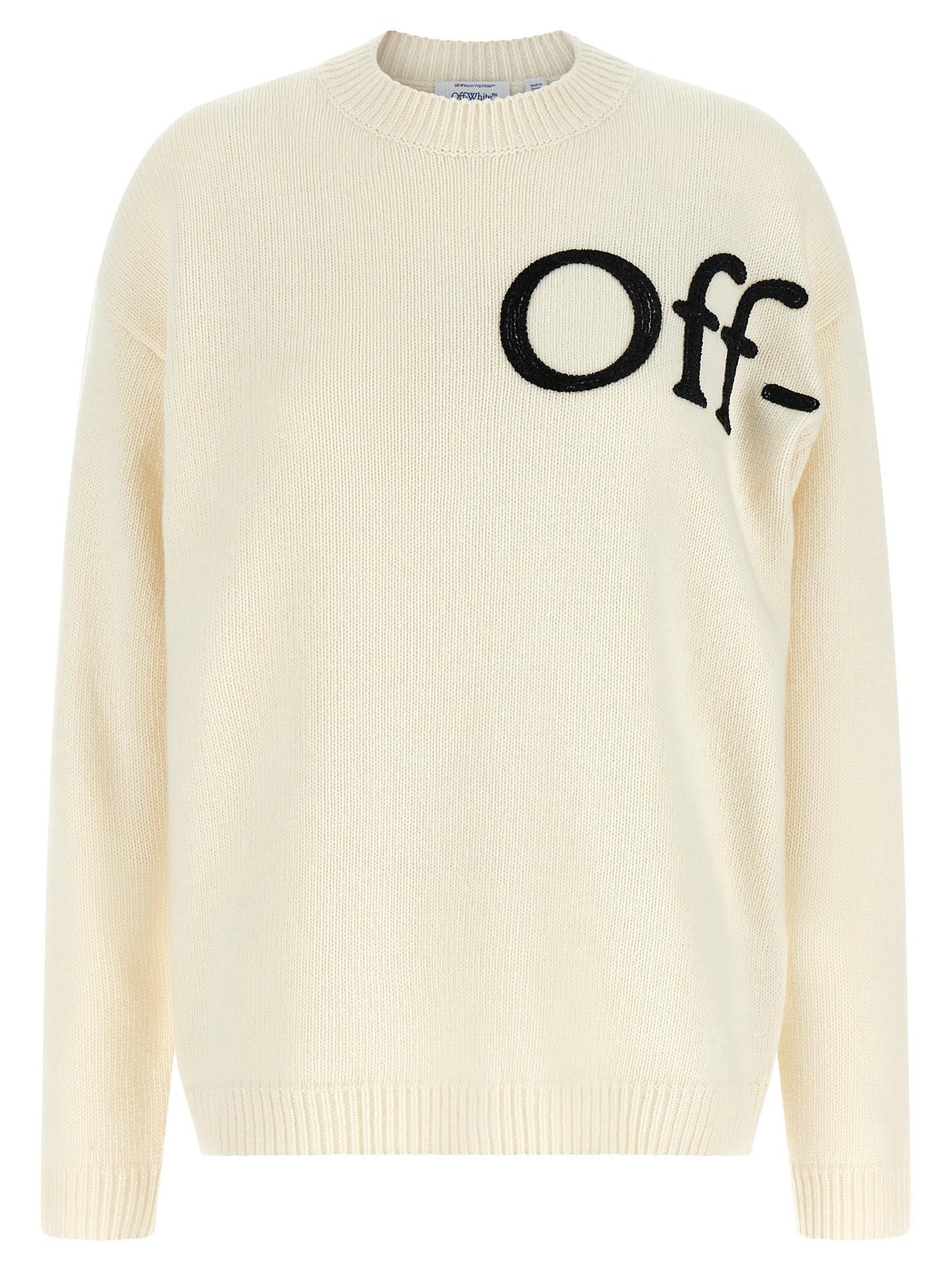 Off-White Bicolor Wool Cardigan