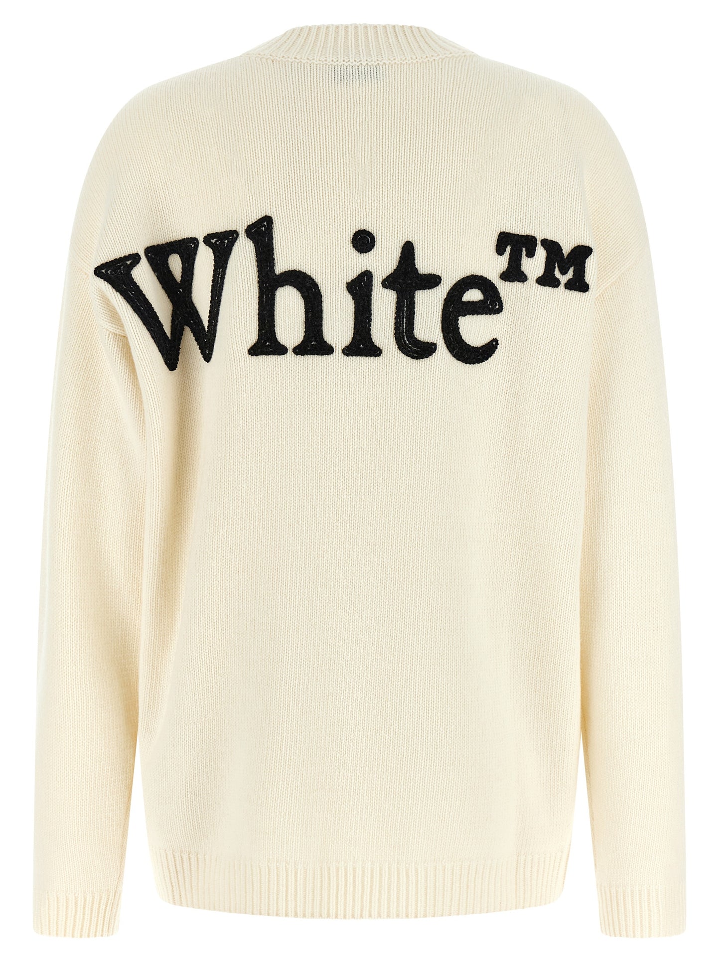 Off-White Bicolor Wool Cardigan
