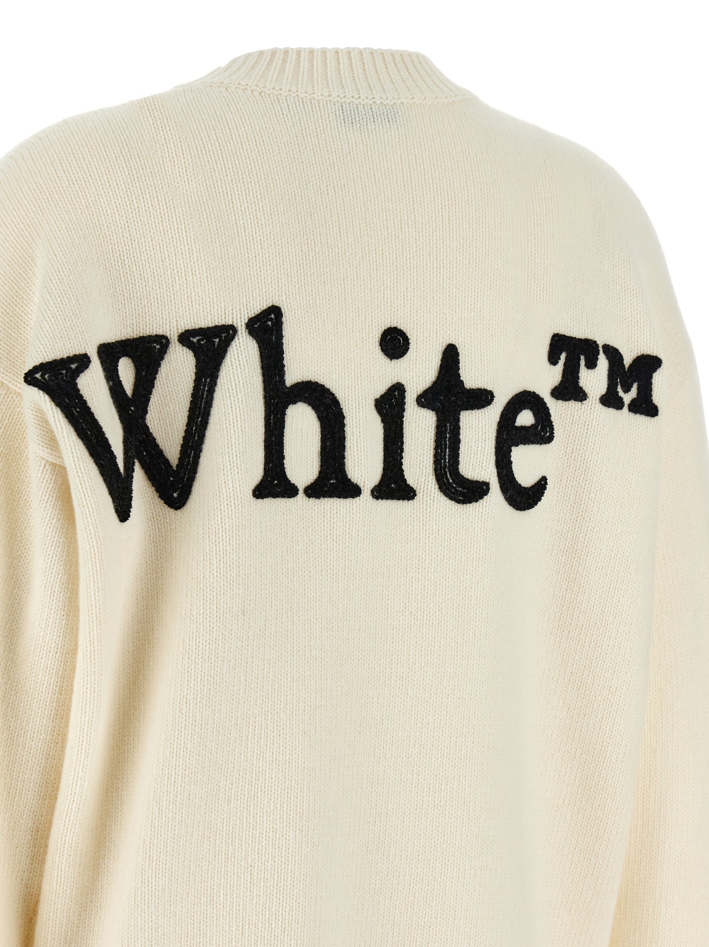 Off-White Bicolor Wool Cardigan