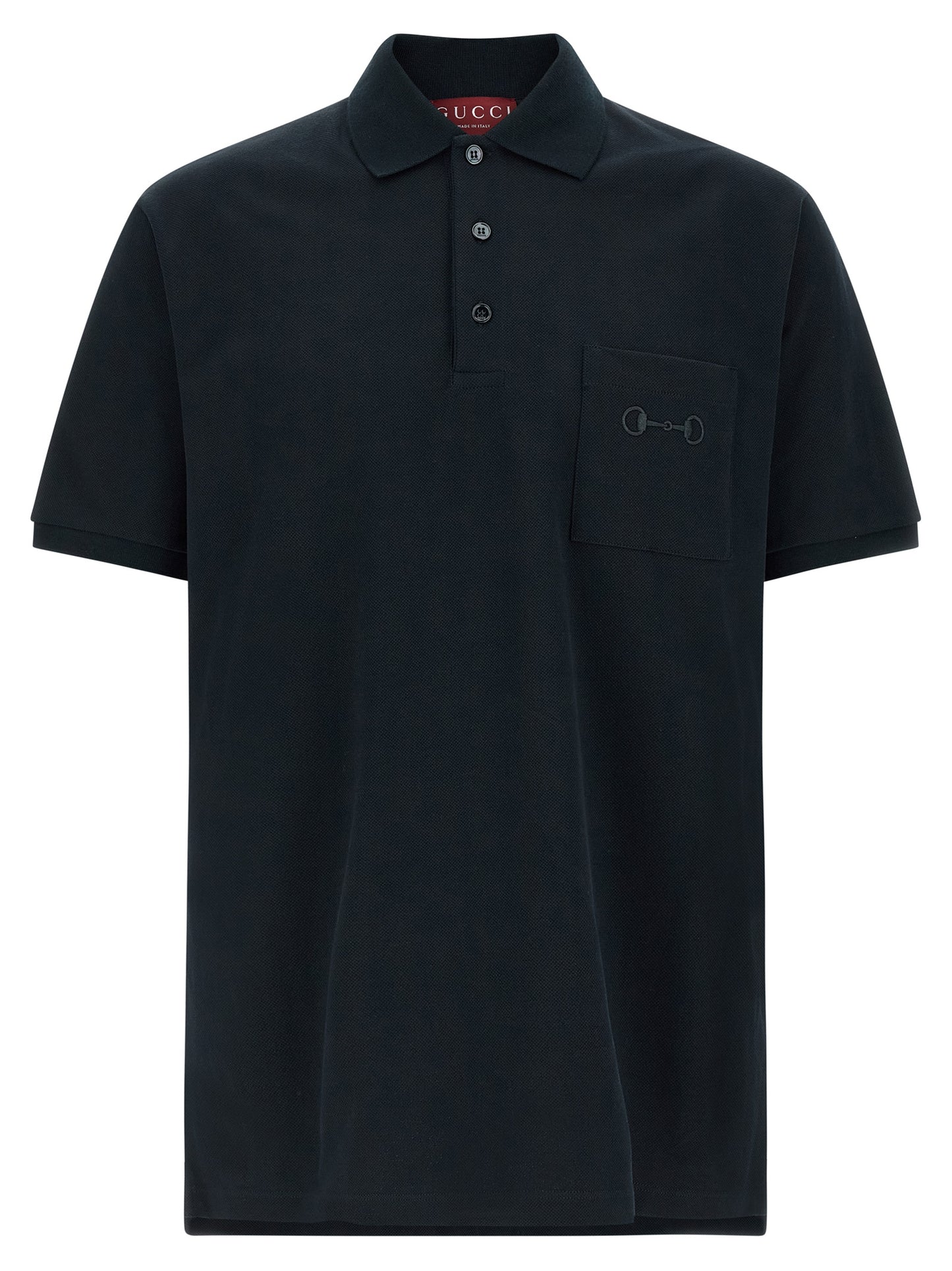 Blue Cotton Polo Shirt