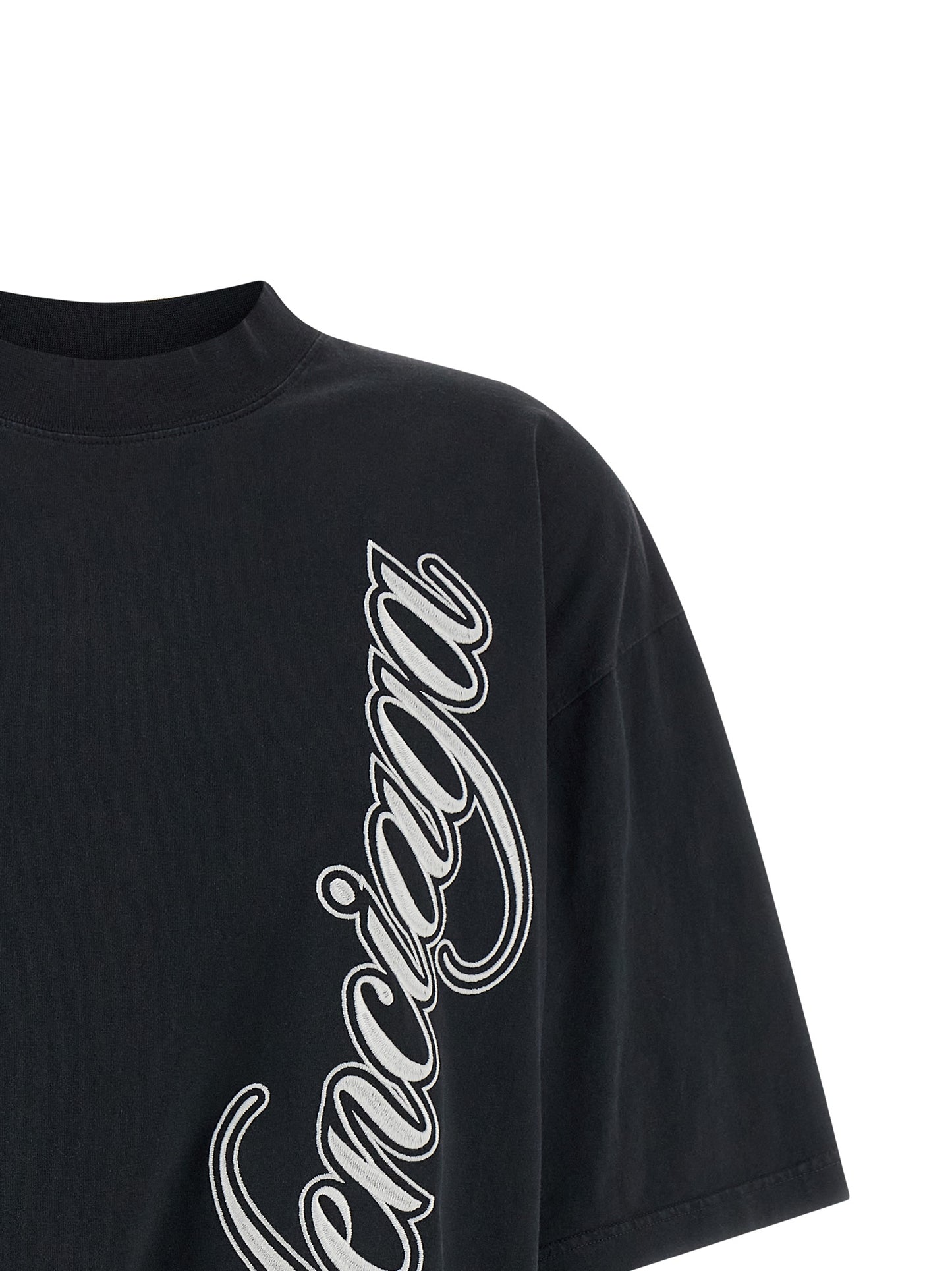 Black Cotton T-Shirt