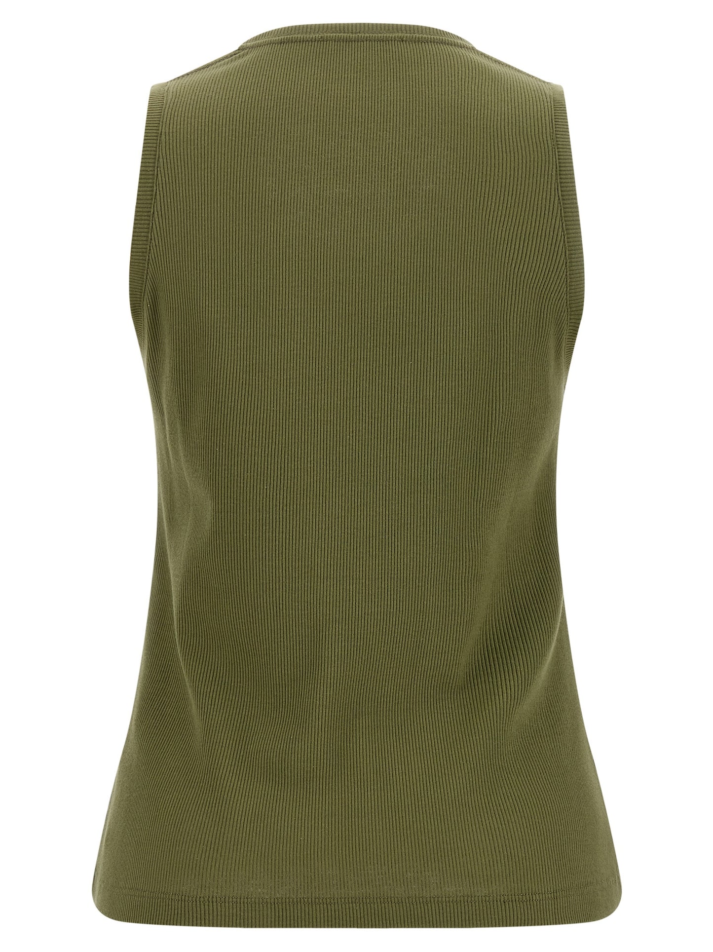 Bicolor Cotton Sleeveles T-Shirt