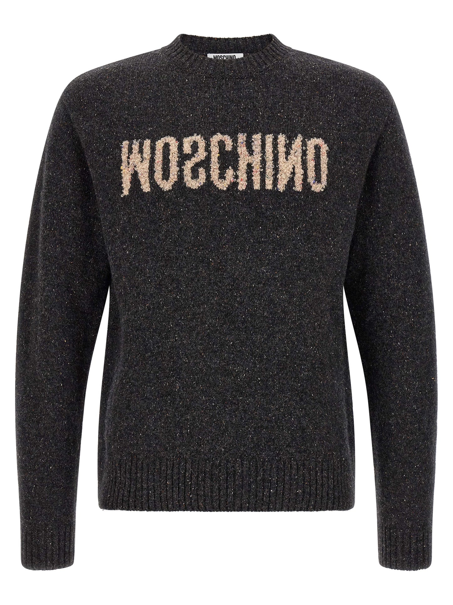 Moschino Gray Wool Cardigan Sweater