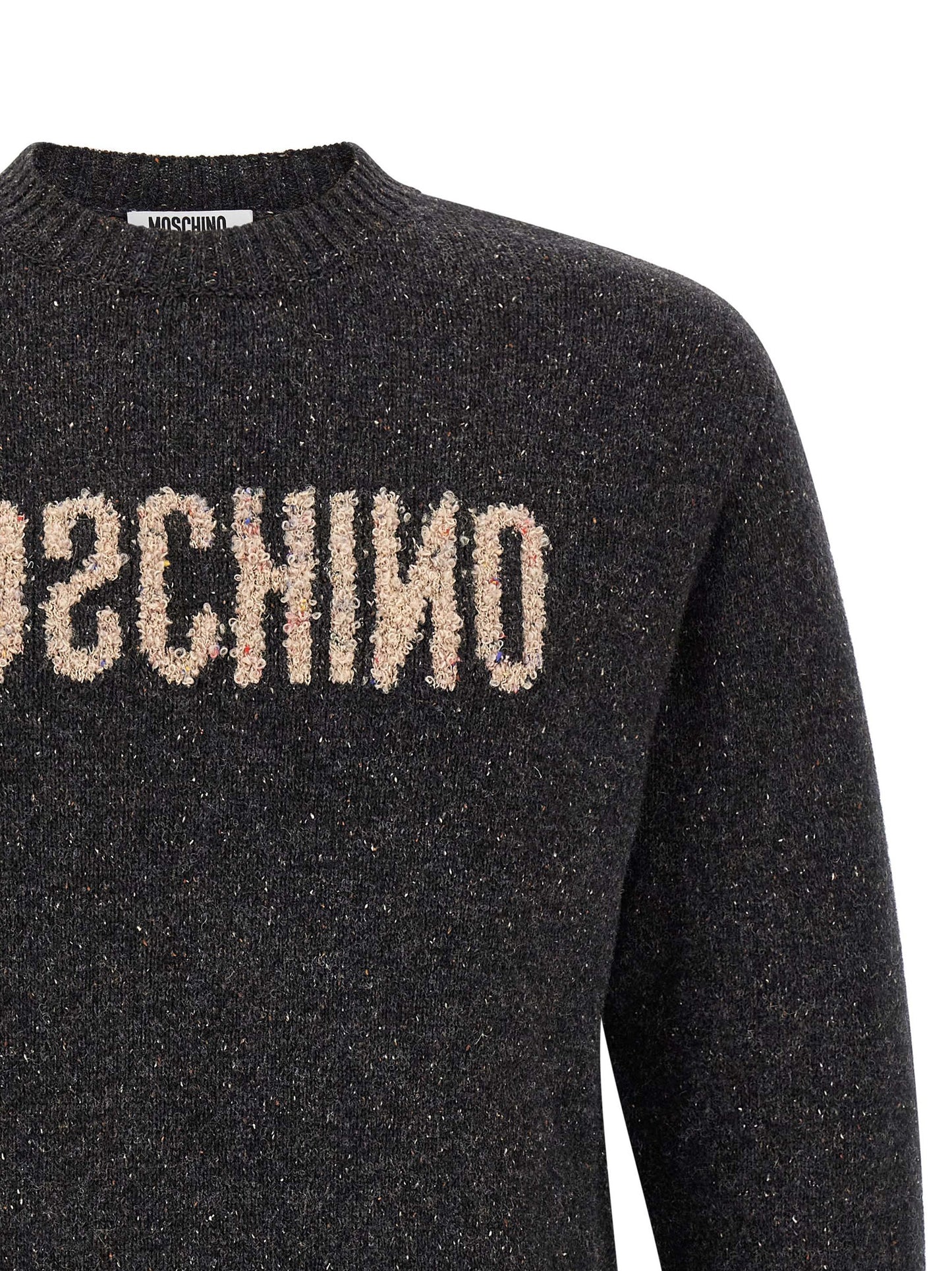 Moschino Gray Wool Cardigan Sweater