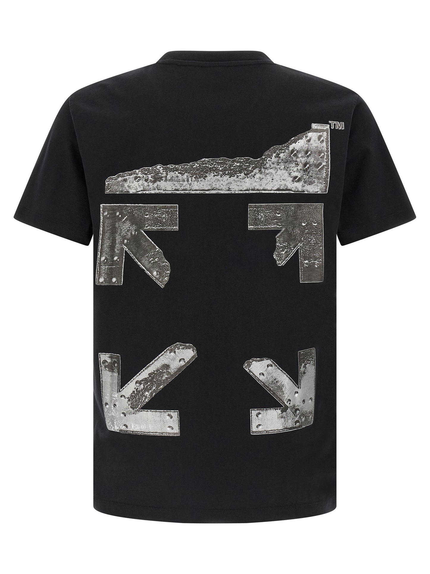 Off-White Black Cotton T-Shirt