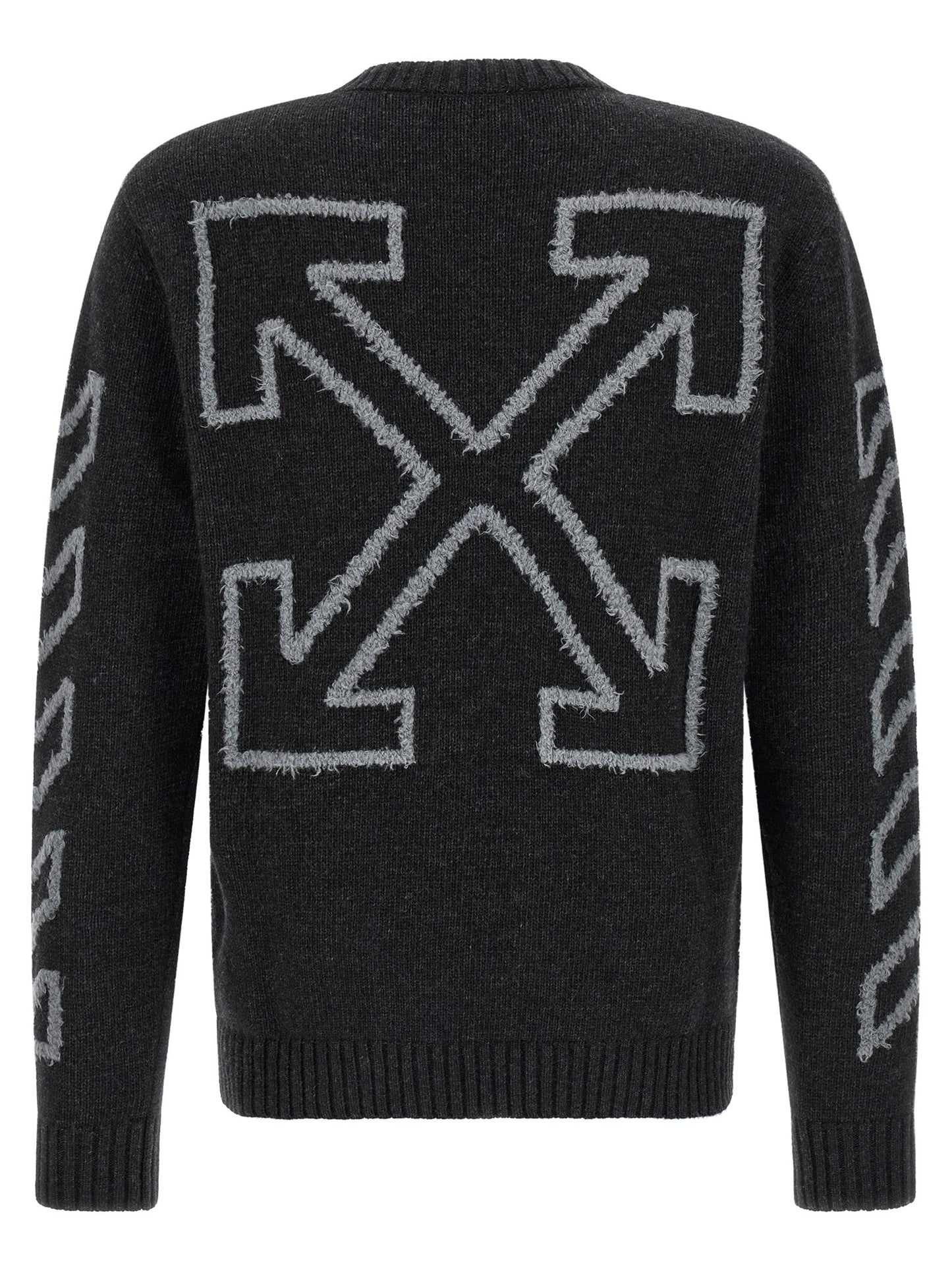 Off-White Gray Wool Cardigan