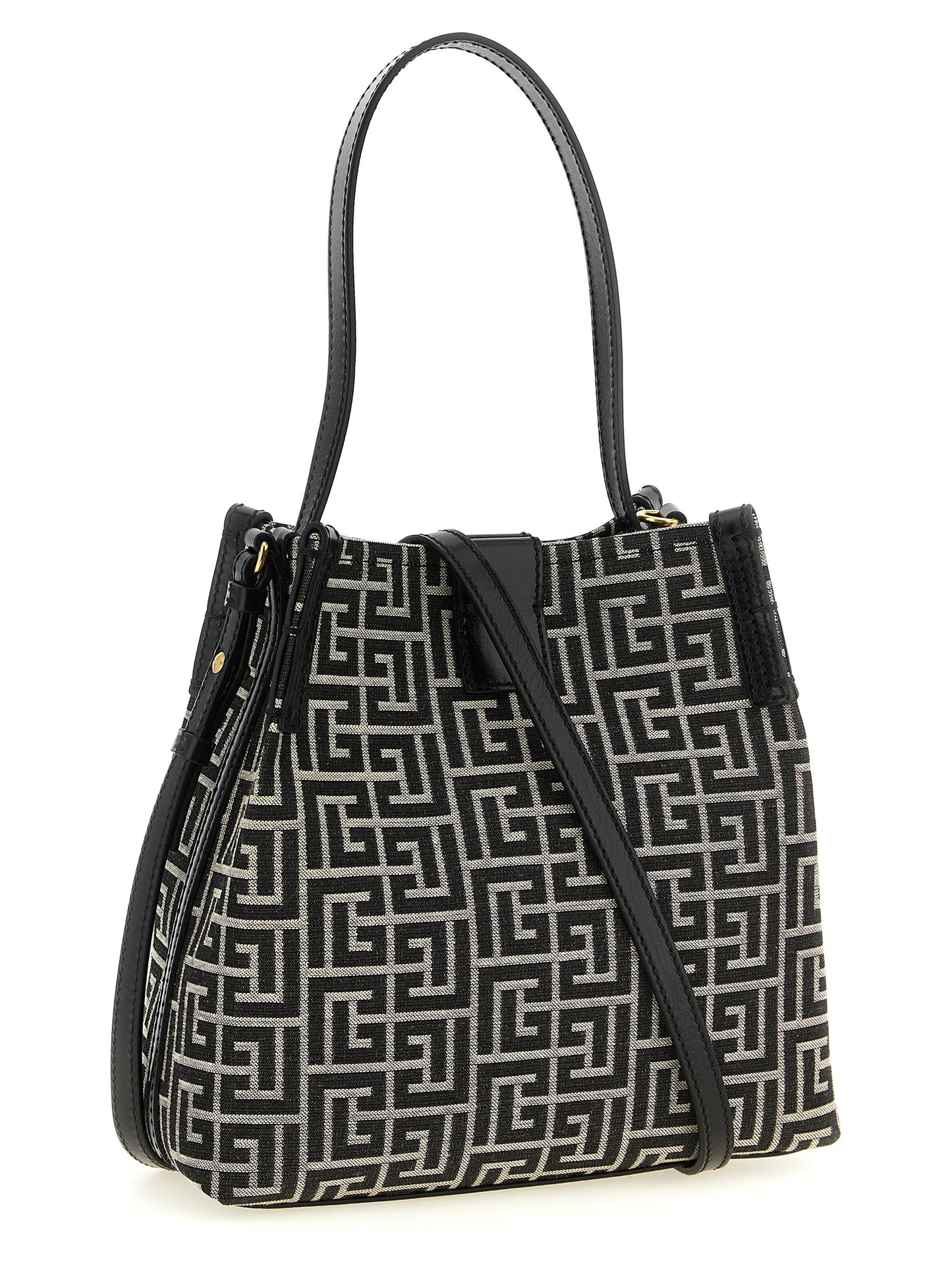 Balmain Bicolor Cotton Shoulder Bag