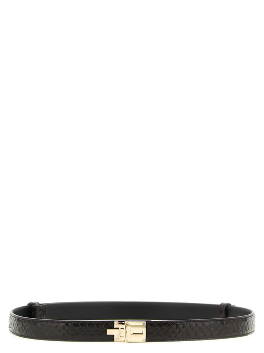 Tom Ford Brown Calfskin Regular Belt