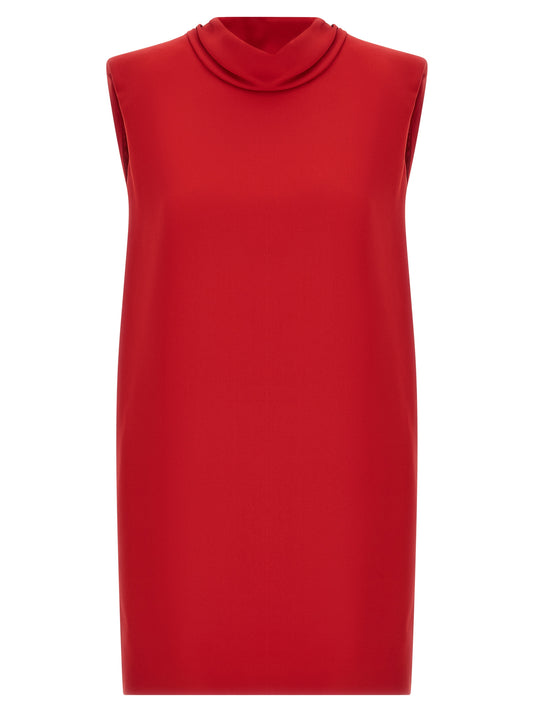Valentino Garavani Red Silk Short Dress