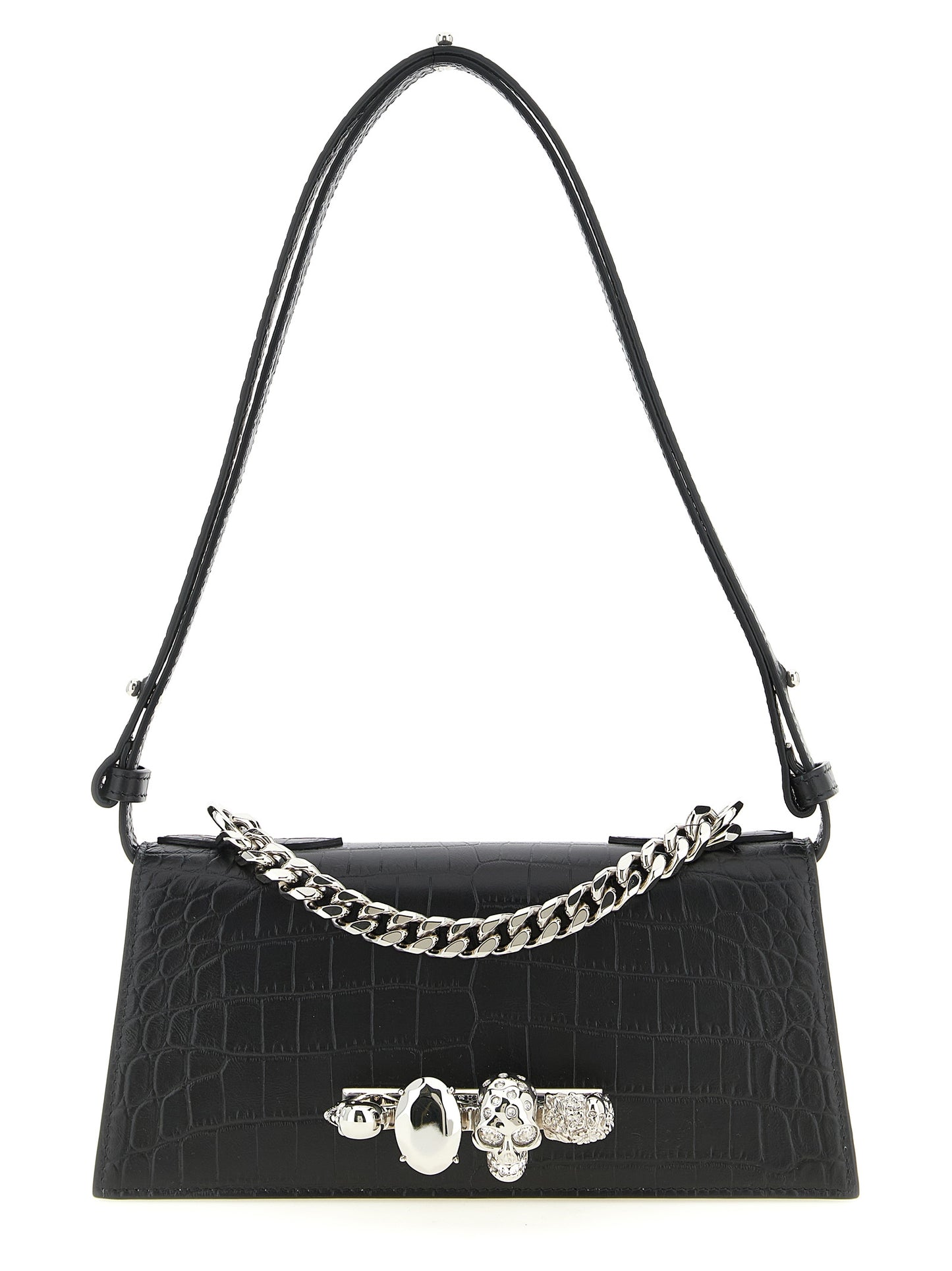Alexander McQueen Black Calfskin Shoulder Bag