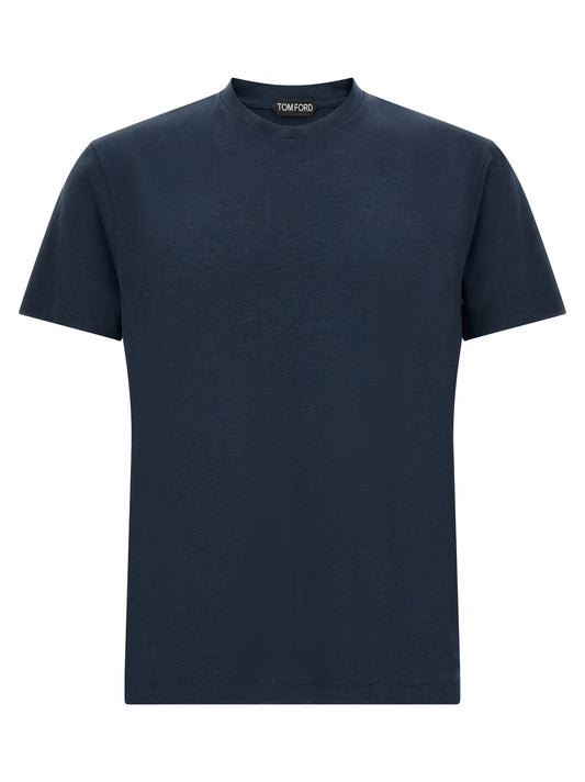 Tom Ford Blue Lyocell T-Shirt