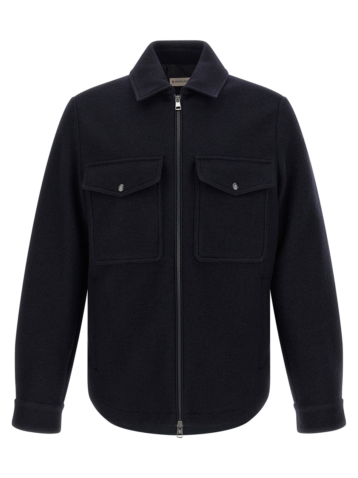 Moncler Blue Virgin Wool Blouse