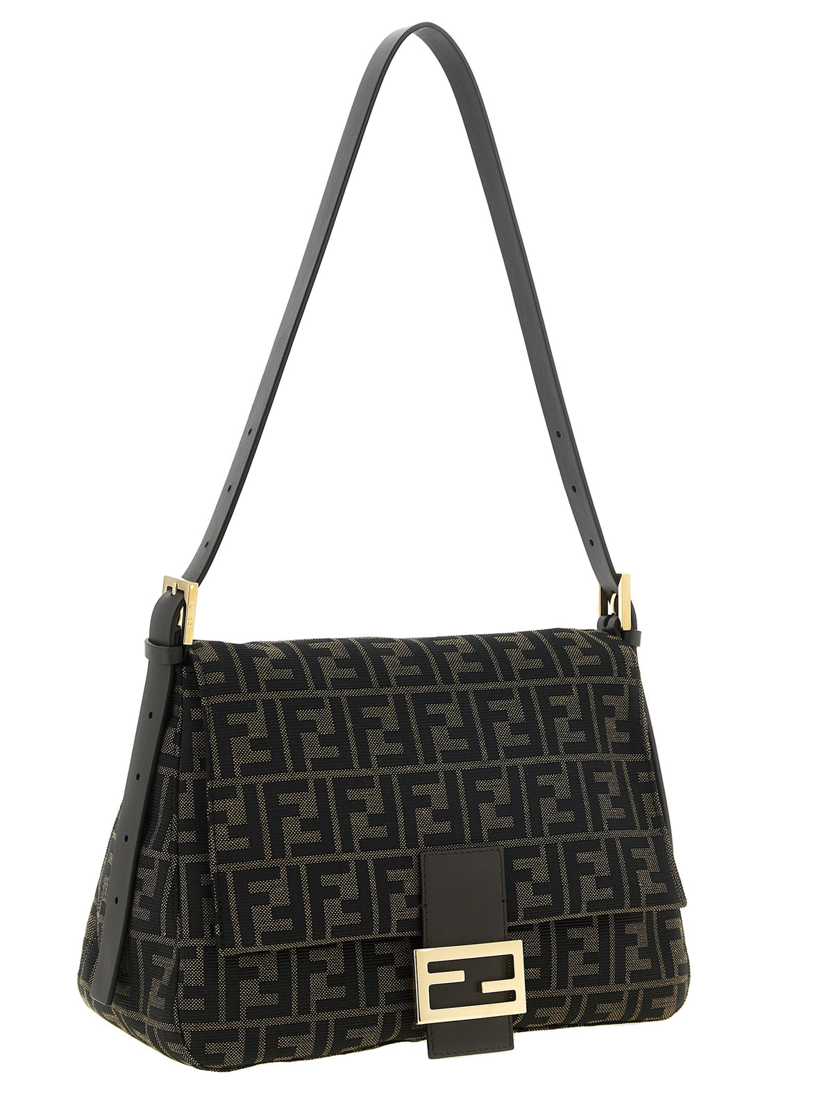 Fendi Brown Polyester Shoulder Bag