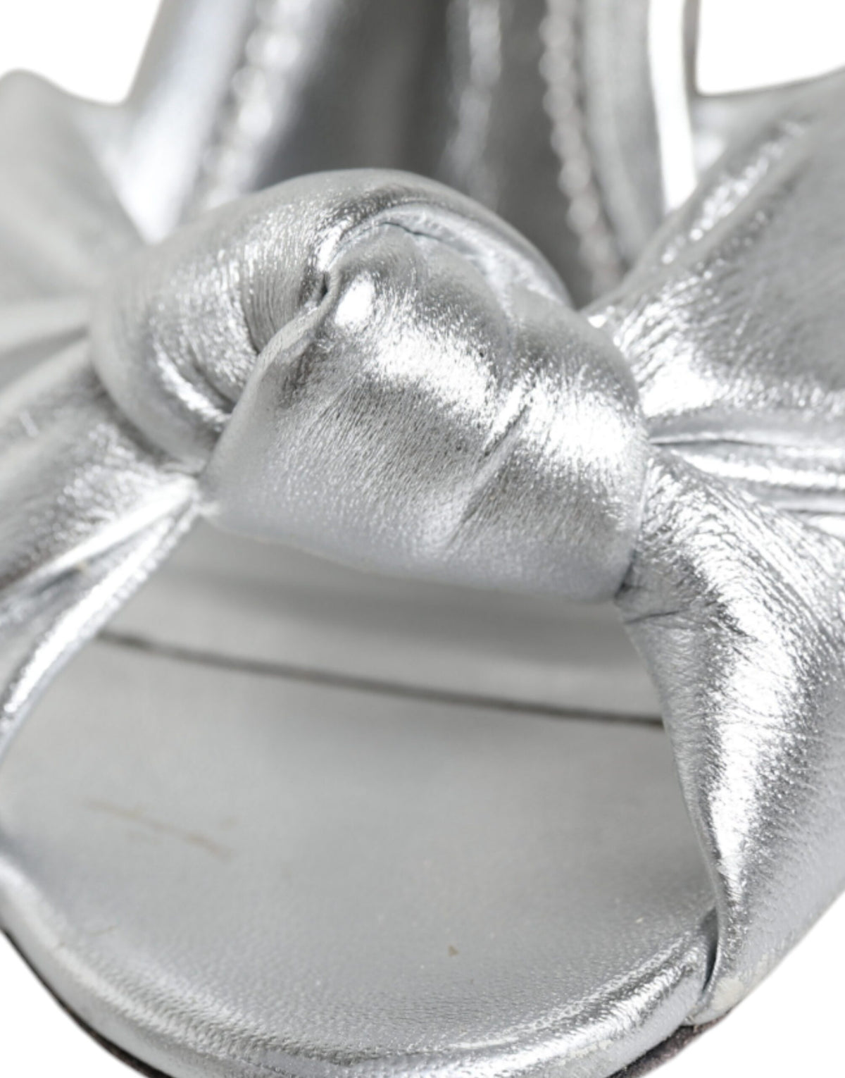 Dolce & Gabbana Silver Mirror Heels KEIRA Sandals Shoes