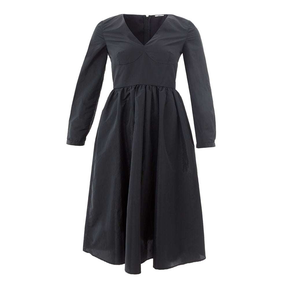 Black Polyester Cocktail Dress