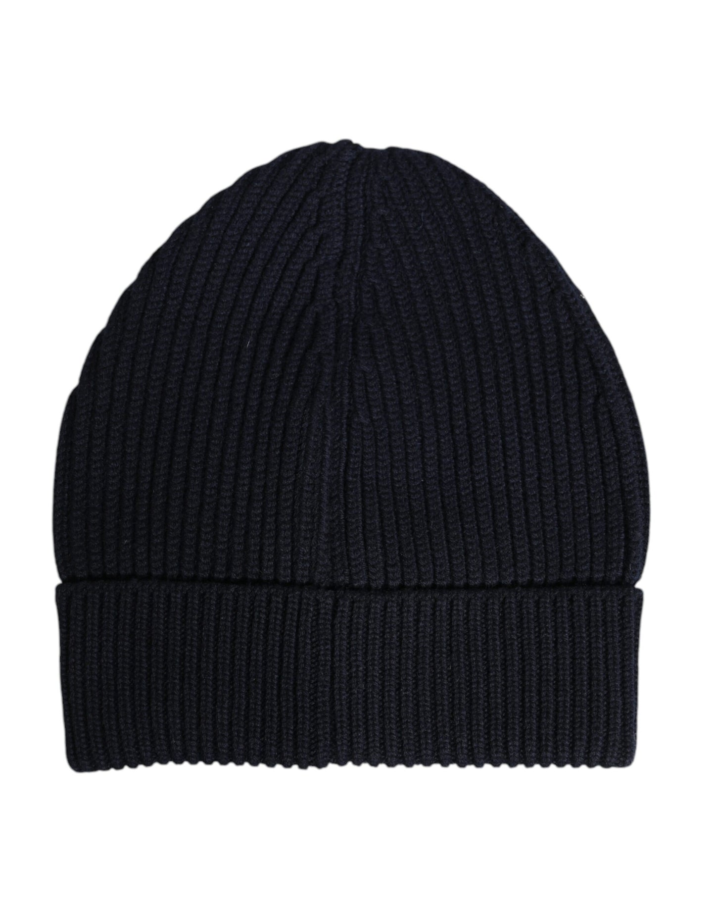 Blue Cashmere Knitted Winter Beanie Hat