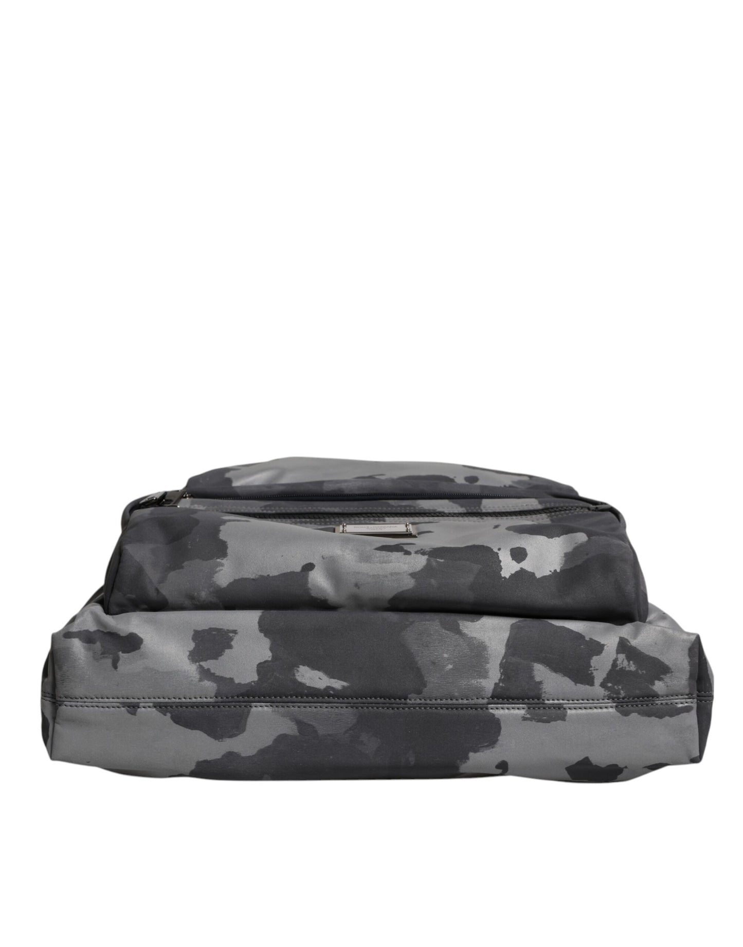 Dolce & Gabbana Black Camouflage Shoulder Strap Logo Plaque Bag
