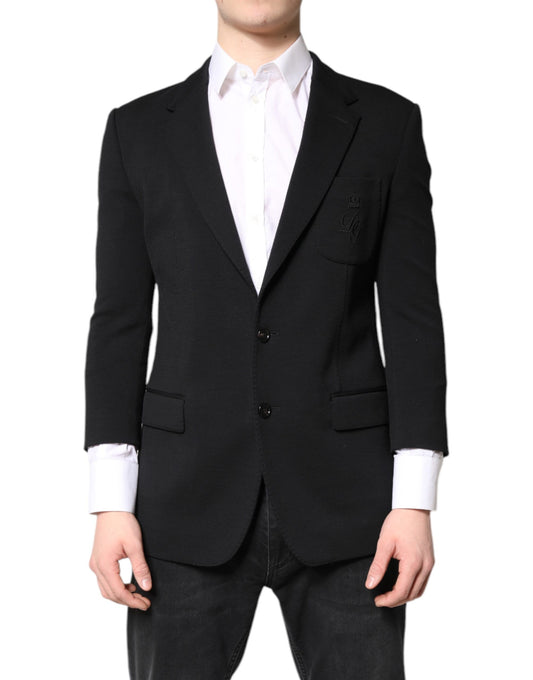 Dolce & Gabbana Black Single Breasted Men Coat Blazer Suit