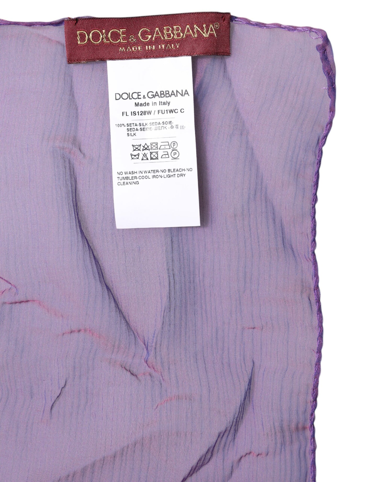 Purple Silk Rectangle Wrap Shawl Scarf