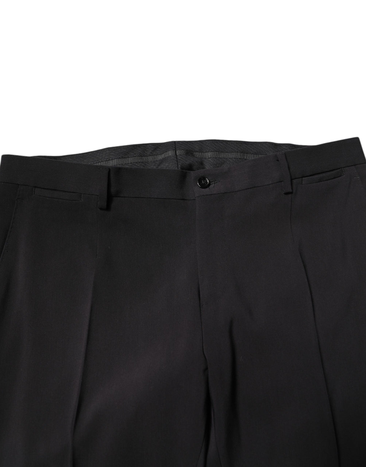 Dolce & Gabbana Black Cotton Single Breasted 2 Piece Suit