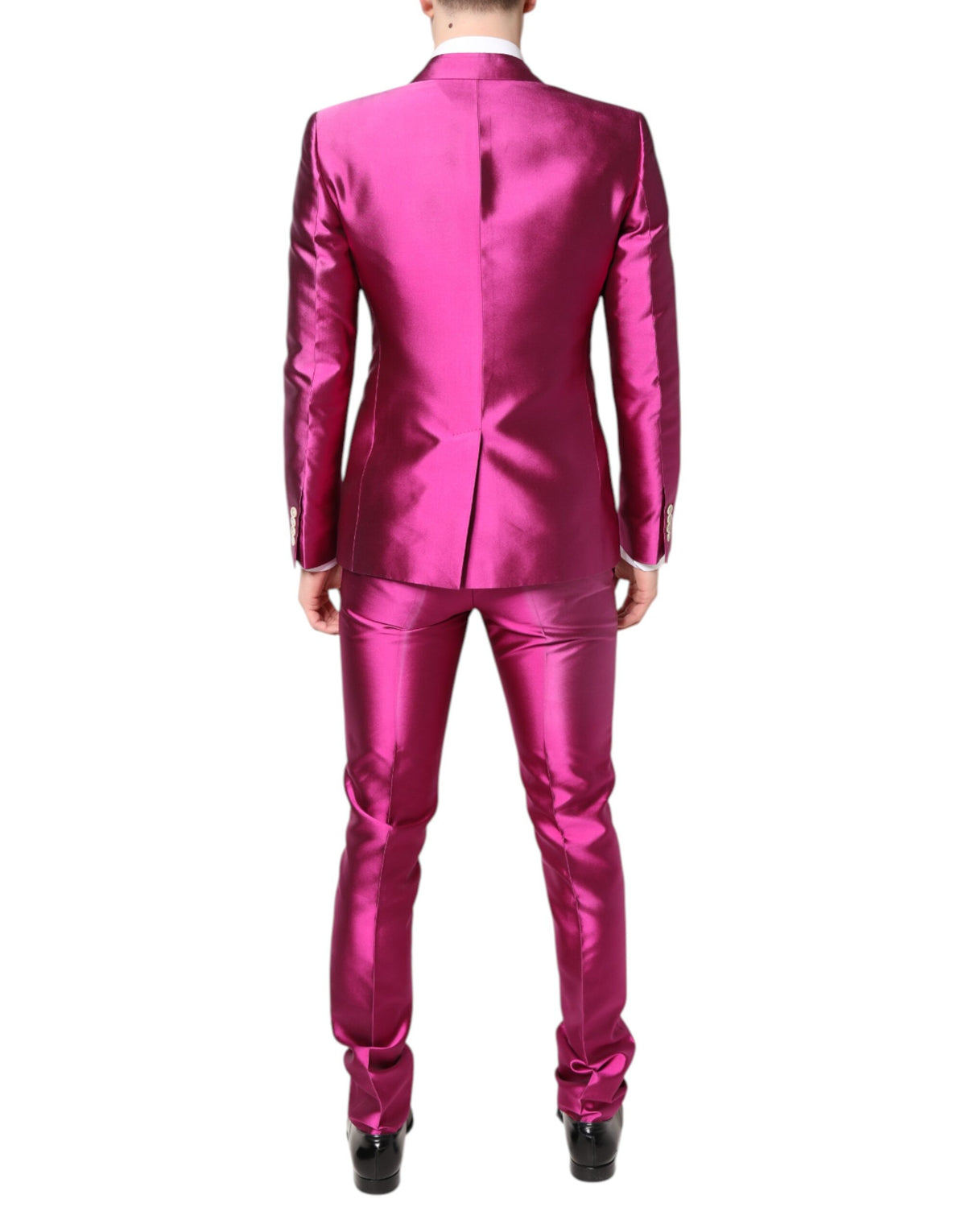 Dolce & Gabbana Pink SICILIA Double Breasted 3 Piece Suit