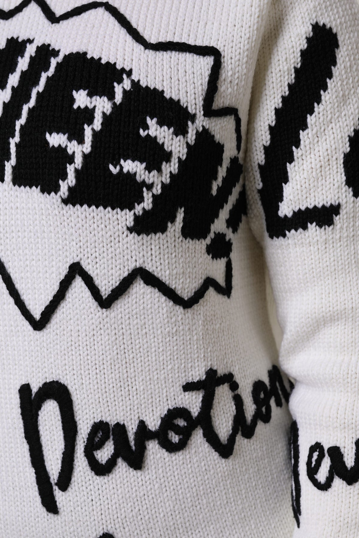 Dolce & Gabbana White Wool Knit Crew Neck Pullover Sweater