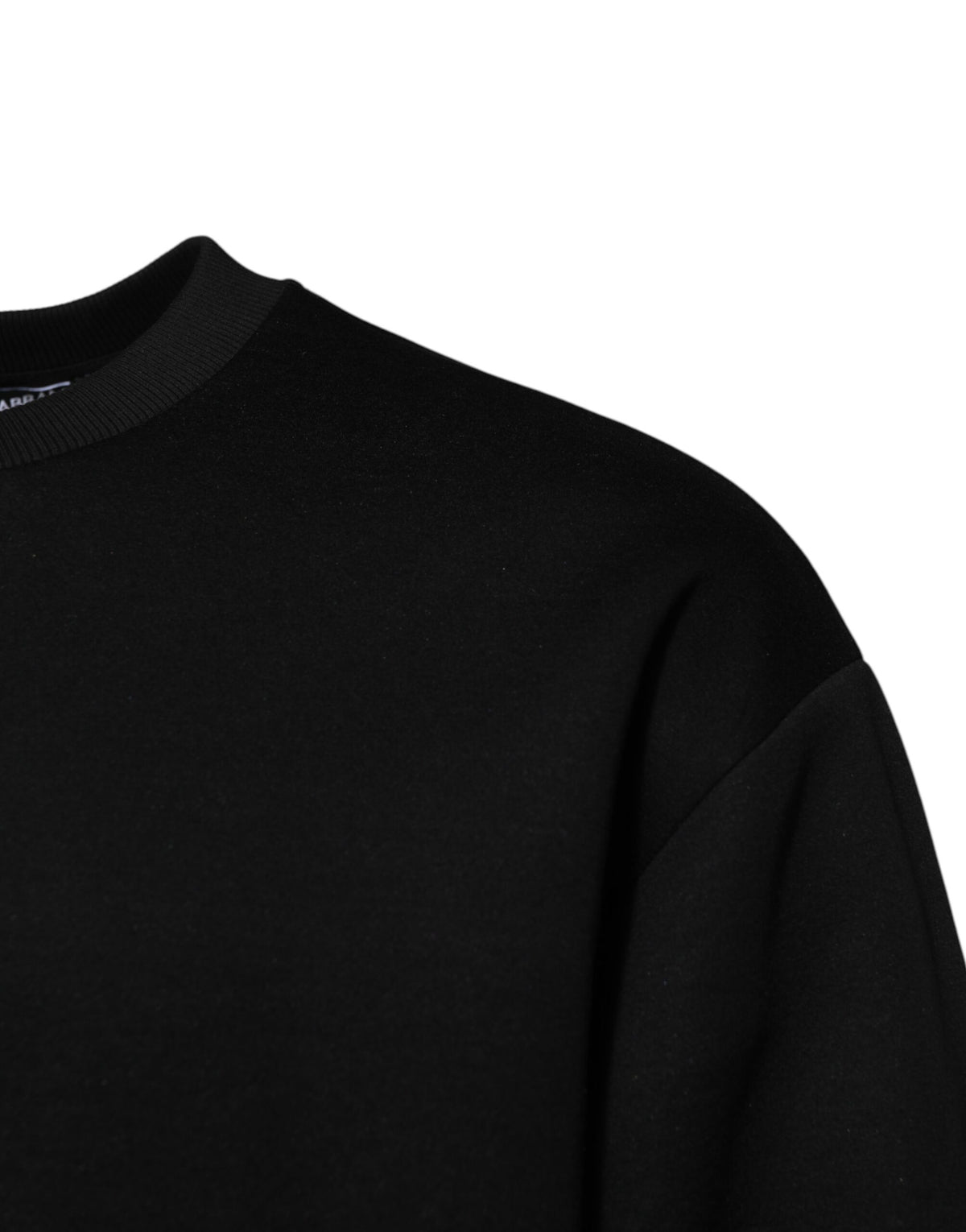 Dolce & Gabbana Black Modal DG Logo Plaque Pullover Sweater