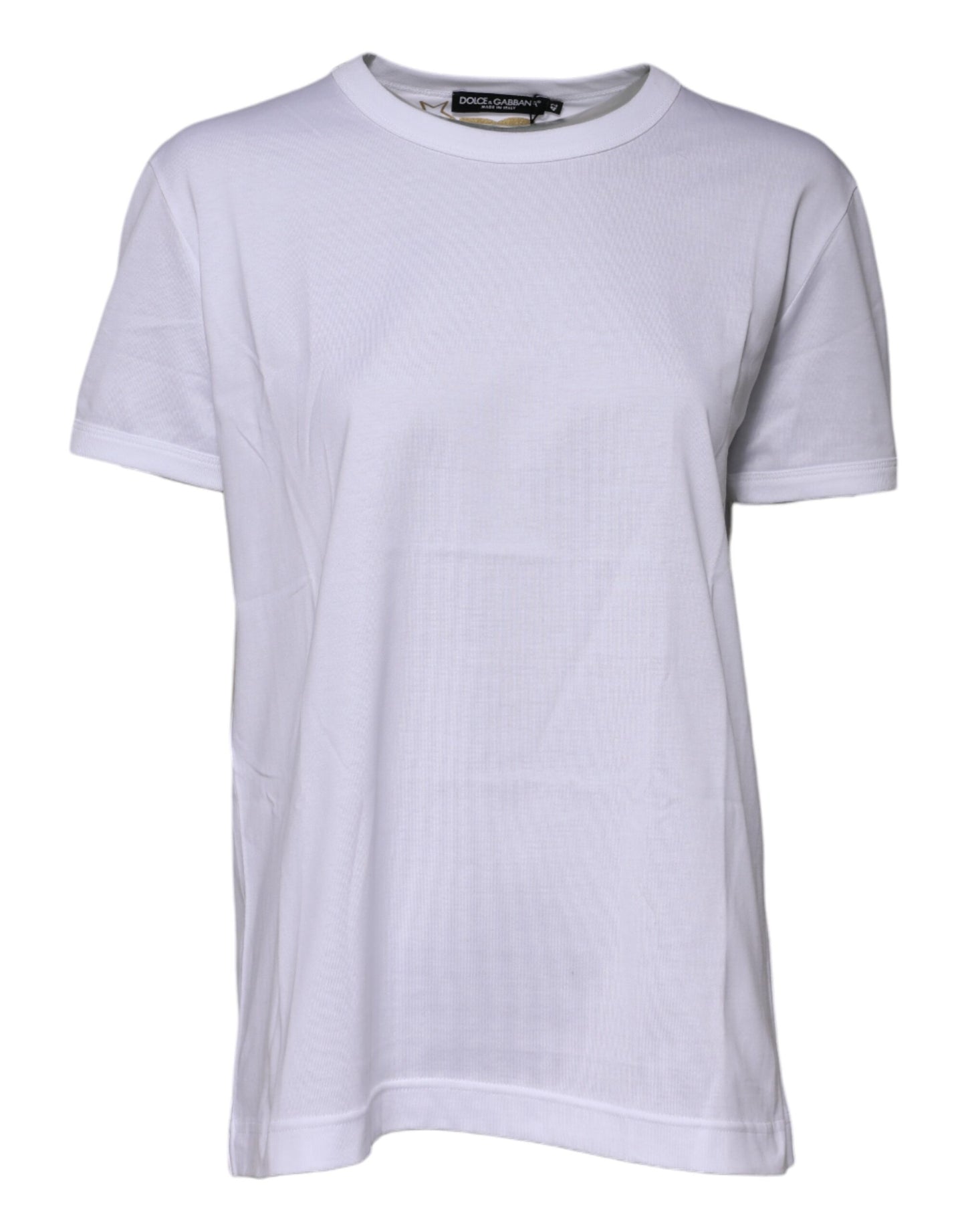 White Cotton Goodluck 2022 Crew Neck T-shirt