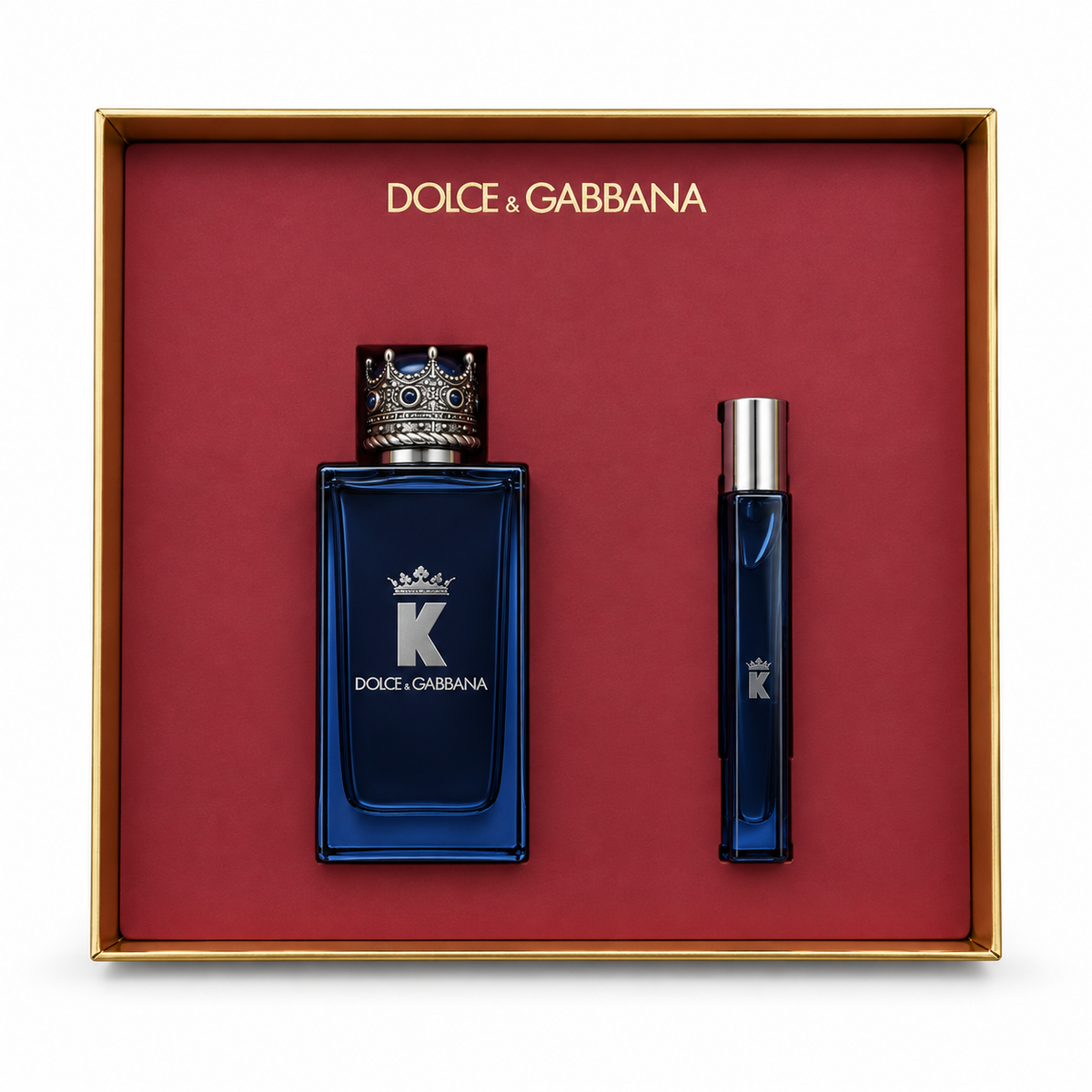 Dolce & Gabbana (M) K Eau de Parfum Intense 2-Piece Gift Set – 3.3 oz + 0.34 oz Travel Spray