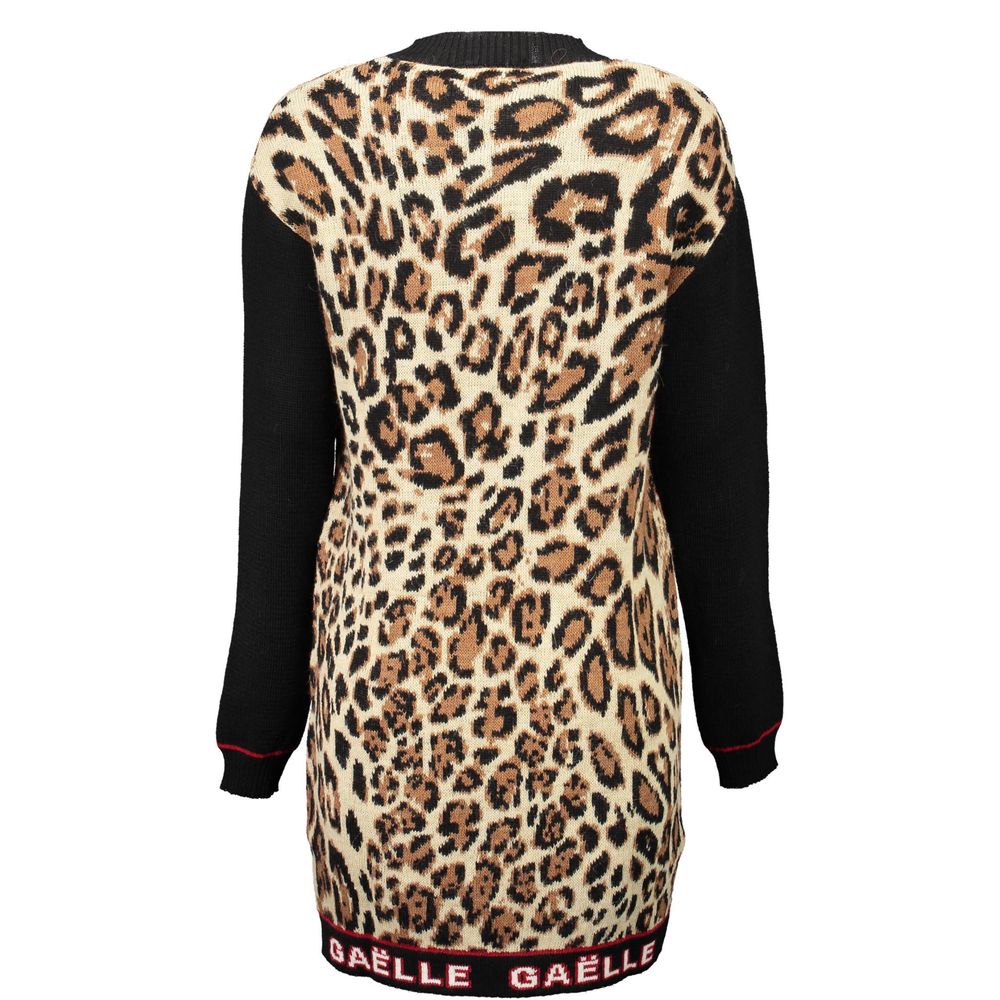 Beige Wool Women Dress