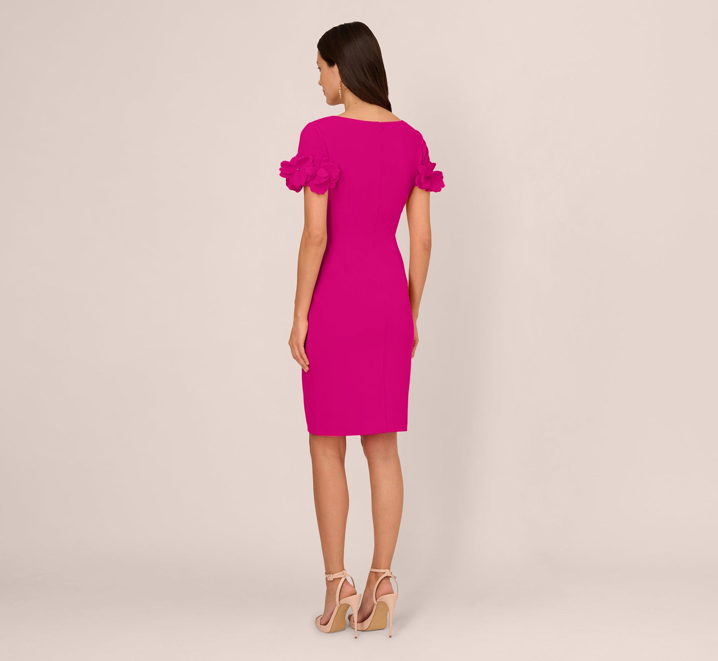 Adrianna Papell AP1D105268 Short Scuba Bodycon Cocktail Dress