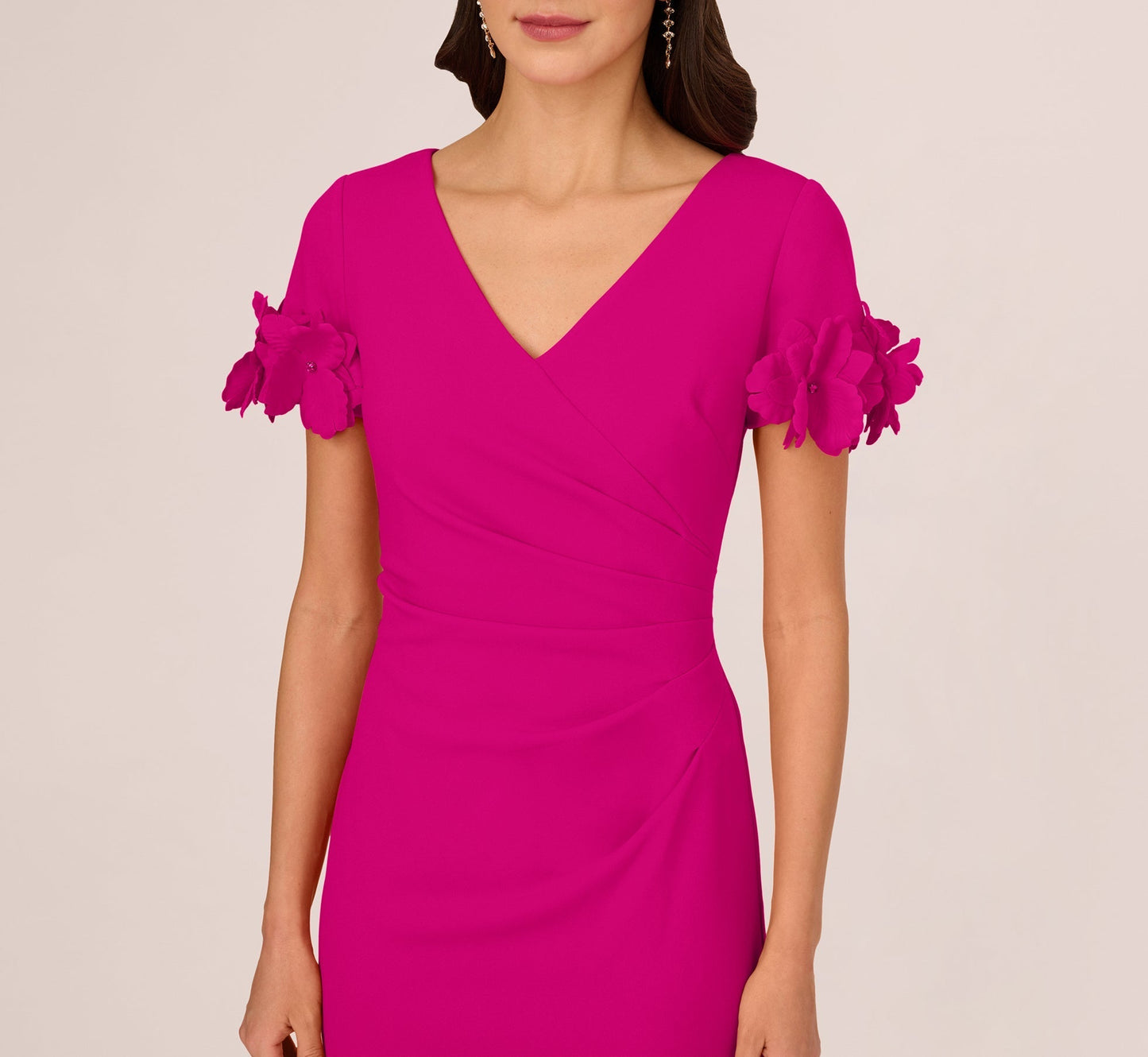Adrianna Papell AP1D105268 Short Scuba Bodycon Cocktail Dress