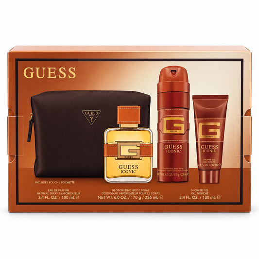 GUESS Iconic for Men 4-Piece Gift Set – 3.4 oz