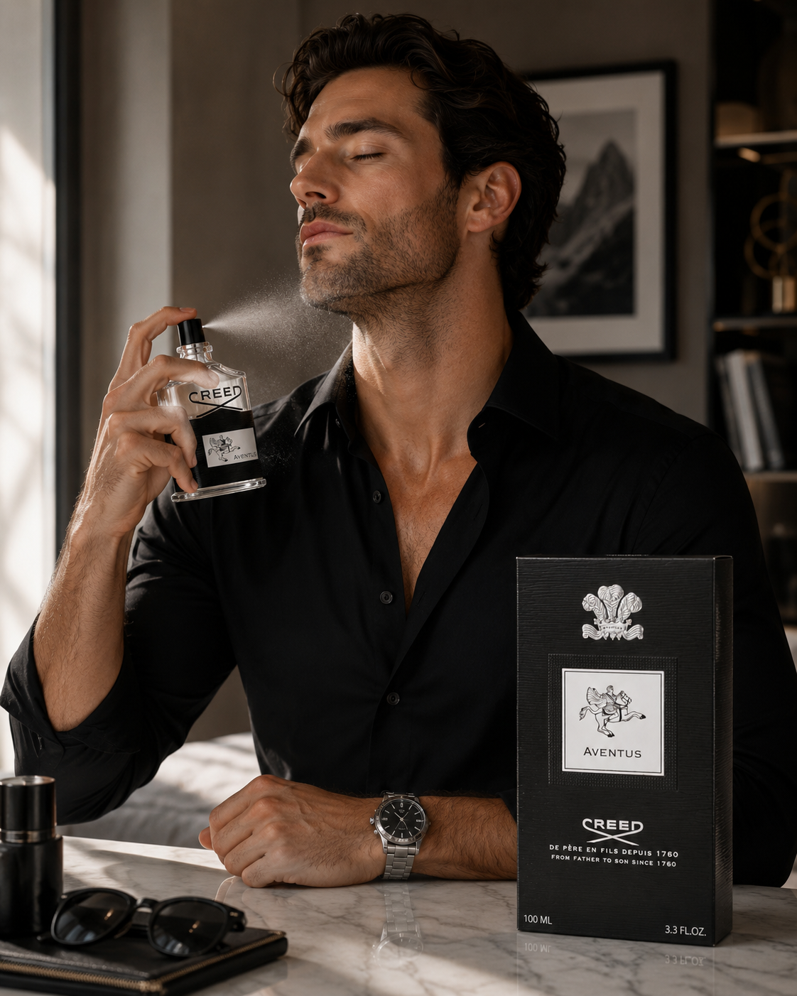 Creed Aventus Eau de Parfum 3.3 oz (100ml) | Authentic Luxury Men’s Fragrance