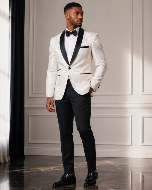 3 Piece Suit Slim Fit Blazer Pants & Vest Men's