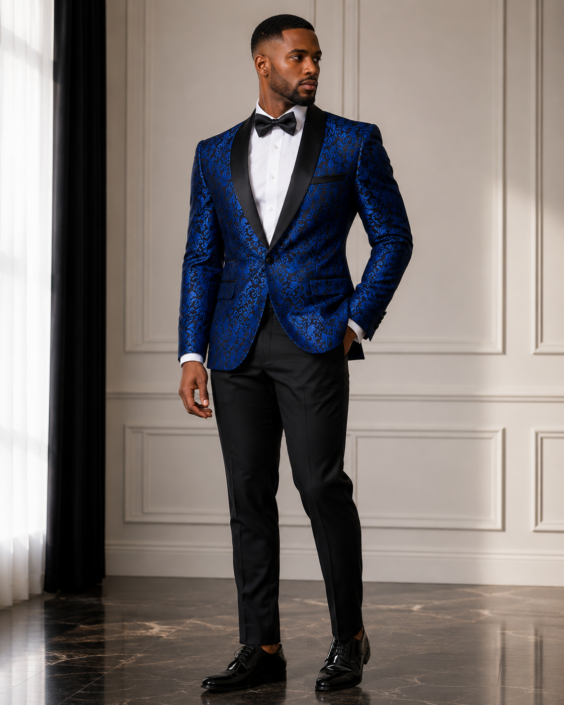 3 Piece Suit Slim Fit Blazer Pants & Vest Men's