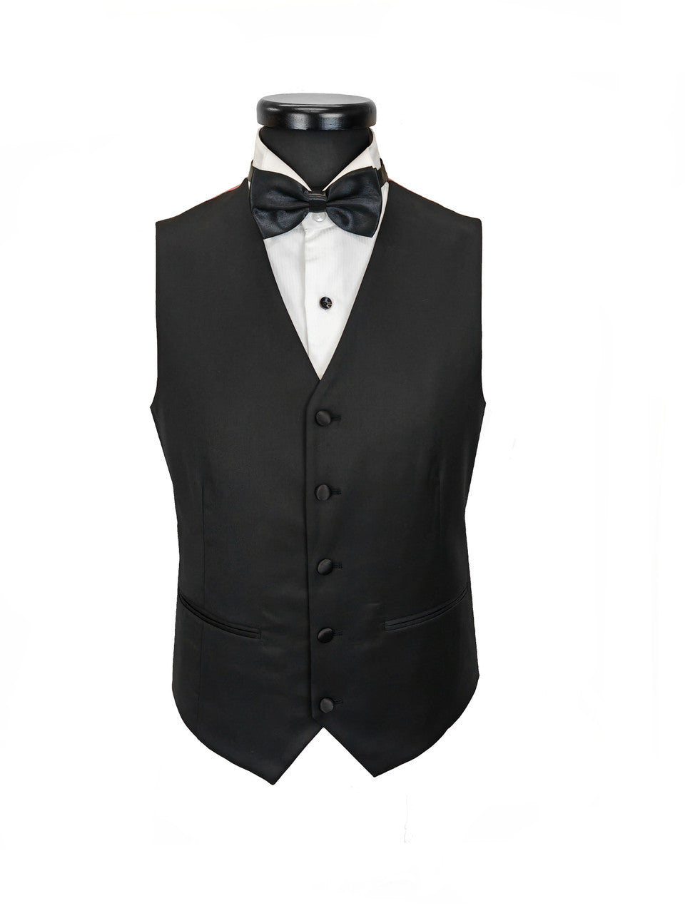 Classic Black 3-Piece Tuxedo – Satin Peak Lapel